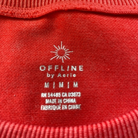 aerie OFFLINE Red Graphic Crop Tank - Picture 2 of 7